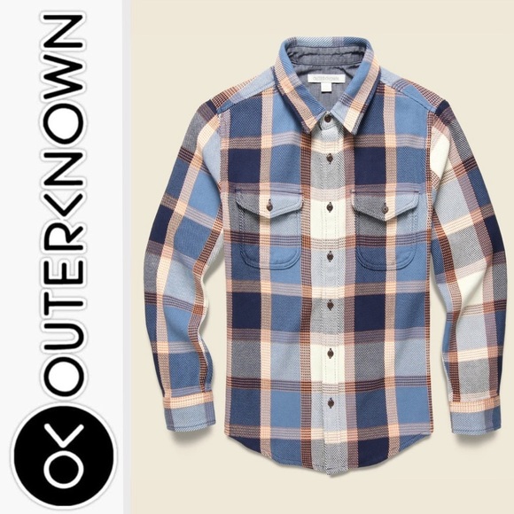 Outerknown Blanket Shirt California Street plaid M - Picture 1 of 10